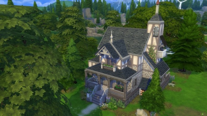 Sims 4 Fairytale Cottage a Get Together build at Simply Ruthless