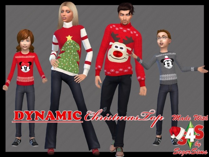 Sims 4 Dynamic Christmas Top at Seger Sims