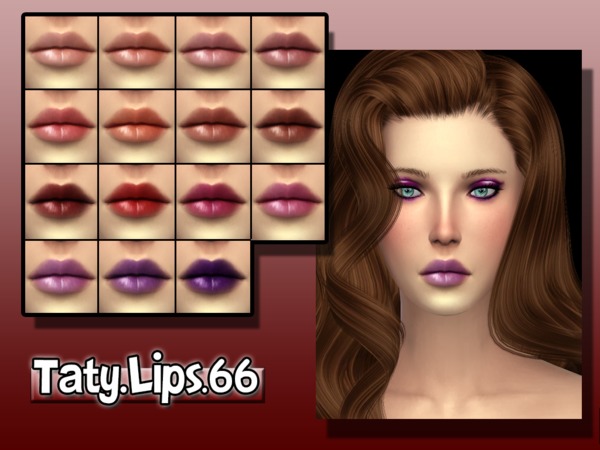 Sims 4 Taty Lips 66 by tatygagg at TSR