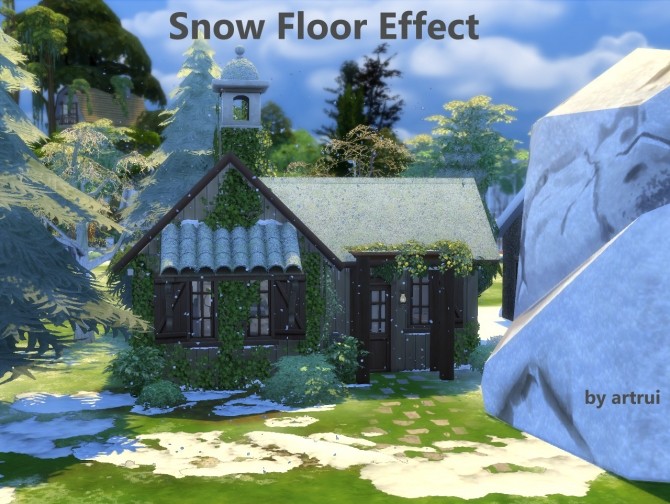 Sims 4 Snow floor effect by artrui at Mod The Sims