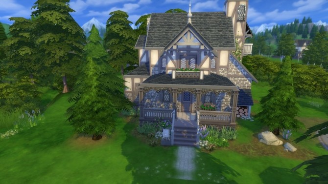 Sims 4 Fairytale Cottage a Get Together build at Simply Ruthless
