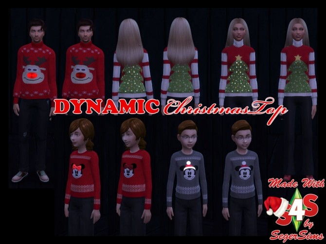 Sims 4 Dynamic Christmas Top at Seger Sims