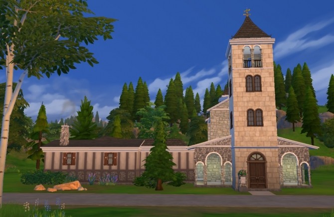 Sims 4 Windenburg Monastery by acrylicpainting at Mod The Sims