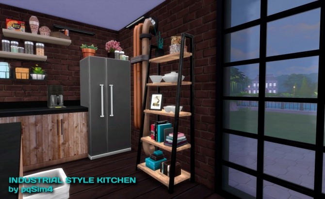 Sims 4 Industrial Style Kitchen at pqSims4