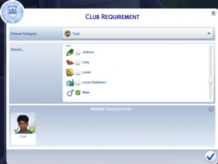 Gender Filters for Club by r3m at Mod The Sims