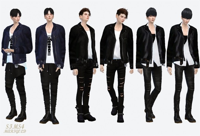 Sims 4 ACC leather jacket at Marigold