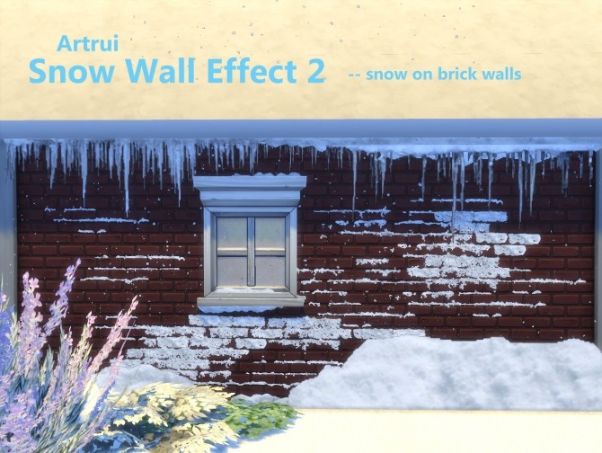 Sims 4 Snow wall effect 2 by artrui at Mod The Sims