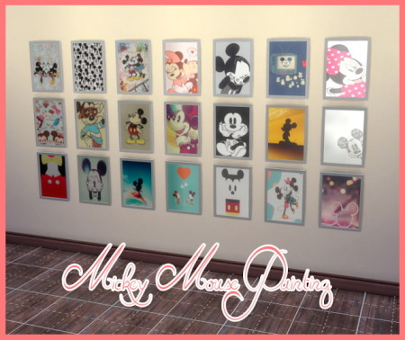 Mickey Paintings at Nathalia Sims