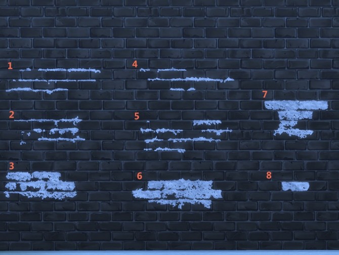 Sims 4 Snow wall effect 2 by artrui at Mod The Sims