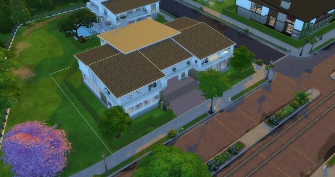 Sims 4 Parksyde Manor Modern house by Jan Cimmerian at Mod The Sims