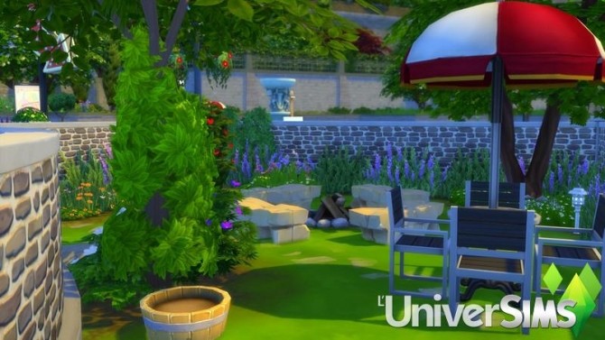 Sims 4 Coffeehouse for travelers by chipie cyrano at L’UniverSims