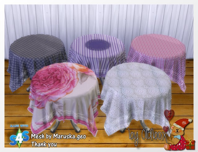 Sims 4 Table clothes by Oldbox at All 4 Sims