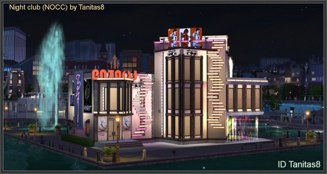 Sims 4 Night club (no CC) at Tanitas8 Sims
