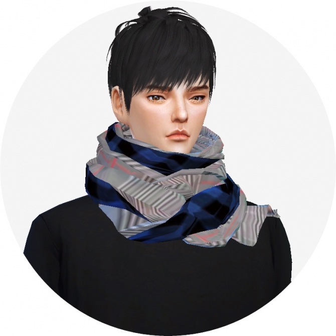 Male Two Tone Scarf At Marigold Sims 4 Updates