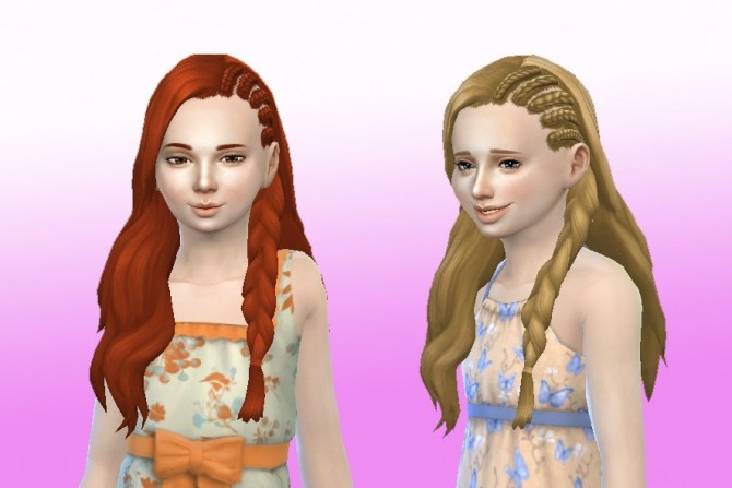 Sims 4 Claire Hairstyle for Girls at My Stuff