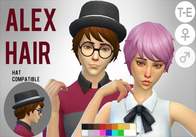 Sims 4 Alex Hair conversion at Simduction