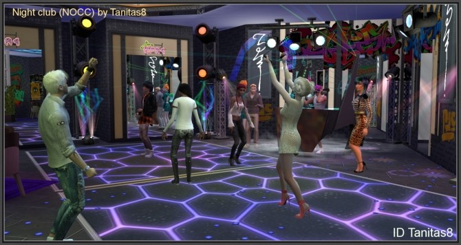 Night Club No Cc At Tanitas8 Sims Sims 4 Updates
