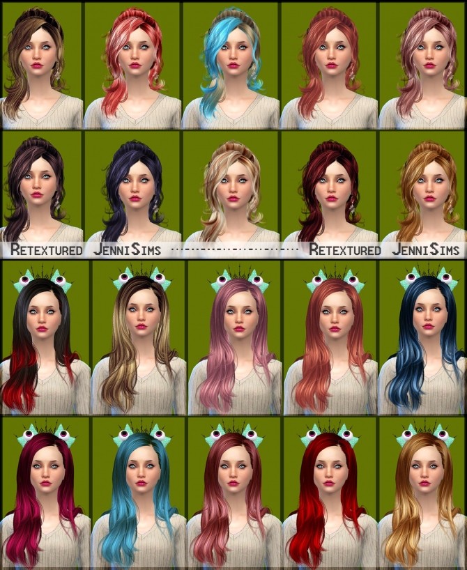 Sims 4 Newsea Vera, Chawla Hairs retextured at Jenni Sims