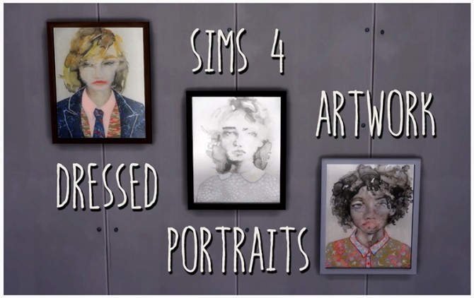 Sims 4 Dressed portraits at ThatMalorieGirl