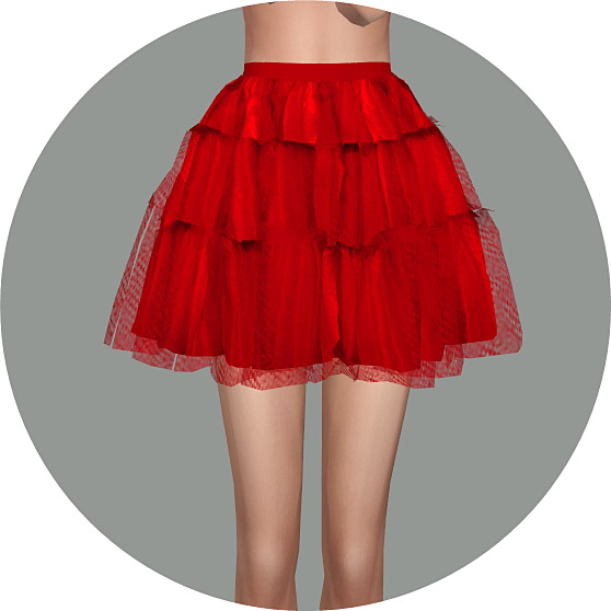 Sims 4 Ballet Tier Mini skirt at Marigold