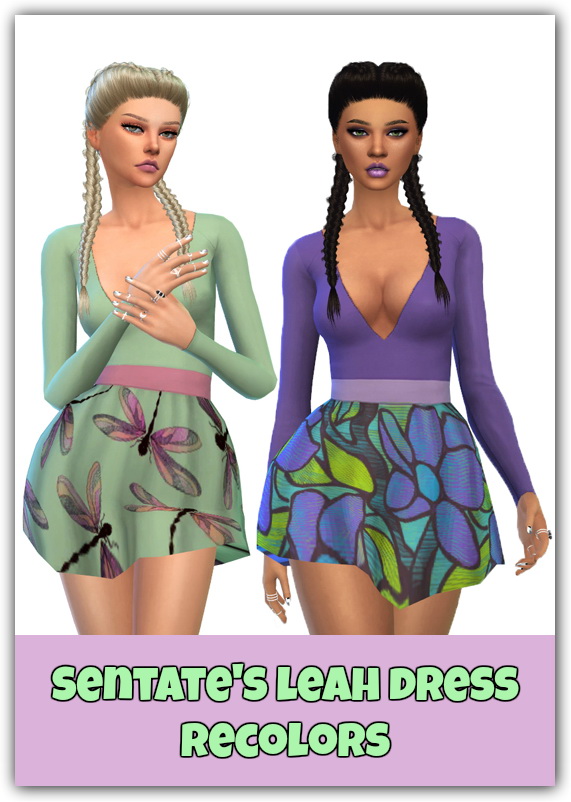 Sims 4 Leah Dress Recolors at Maimouth Sims4