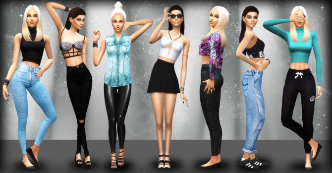download pose pack mod sims 4