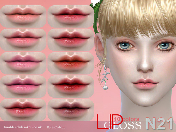 Sims 4 Lipstick 21 by S Club LL at TSR