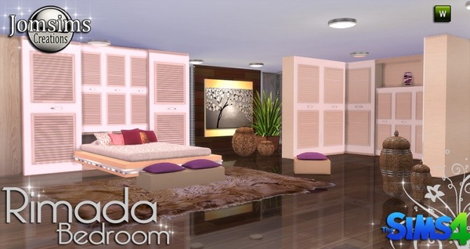 Sims 4 Rimada bedroom at Jomsims Creations