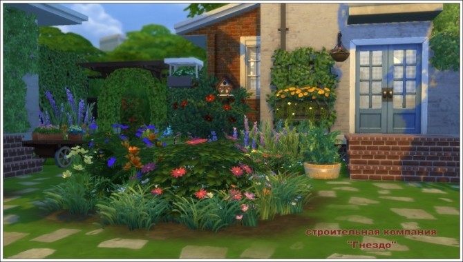 Sims 4 Flower Girl house at Sims by Mulena