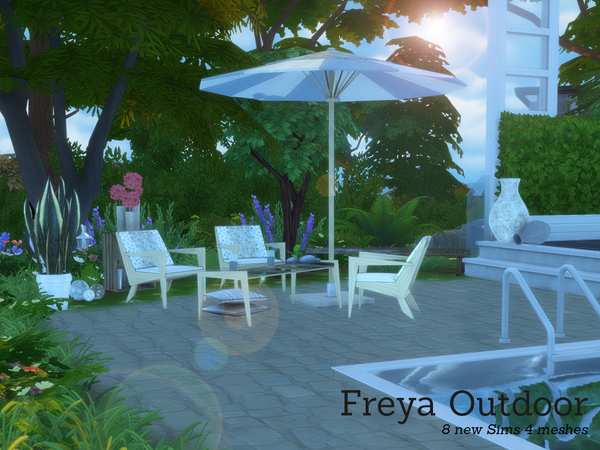 Sims 4 Freya Outdoor by Angela at TSR