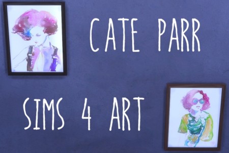 Cate Parr’s Watercolor Portraits at ThatMalorieGirl