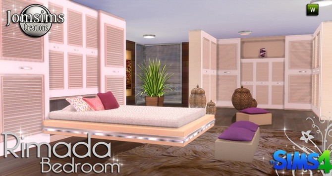 Sims 4 Rimada bedroom at Jomsims Creations