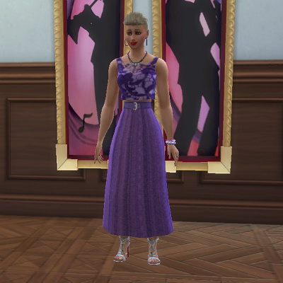 Sims 4 High waist skirt set at Trudie55