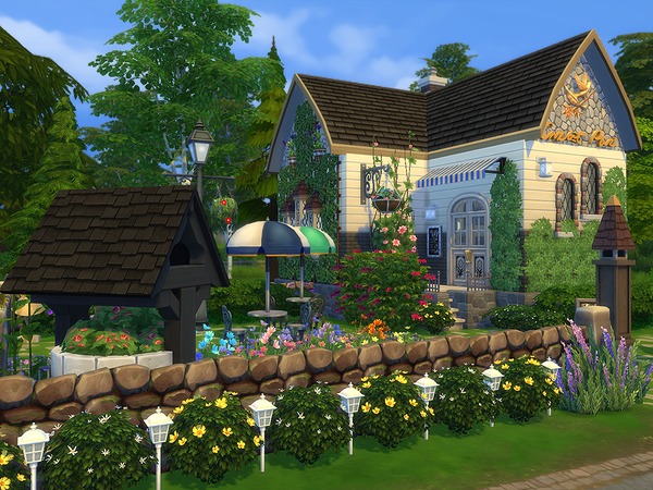 Sims 4 The Double Bird cafe by Ineliz at TSR