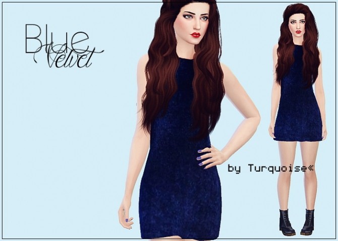 Sims 4 Golden Rings Dress by Turquoise at Sims Fans