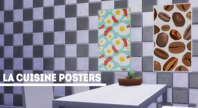 Sims 4 La Cuisine Posters 1.0 by OhYeahAmaral at SimsWorkshop