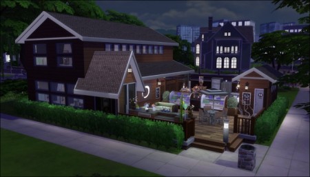 Serena’s Outdoor Bakery & Lounge (no CC) by MagpieMe at Mod The Sims