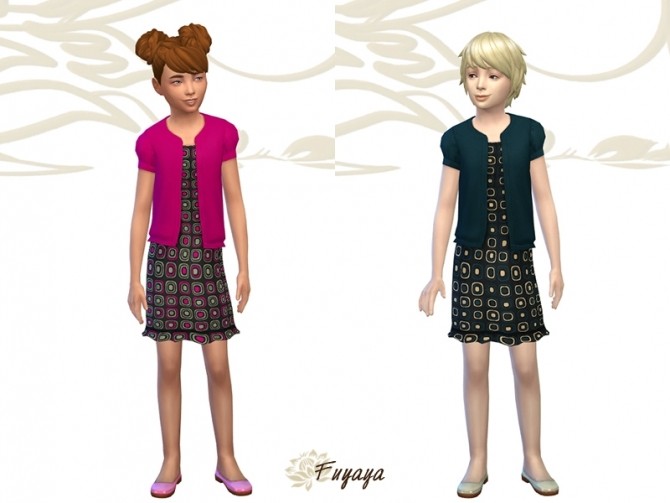 Sims 4 Veobe dress by Fuyaya at Sims Artists
