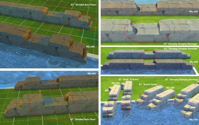 Sims 4 Useful Ruin Building Blocks by artrui at Mod The Sims