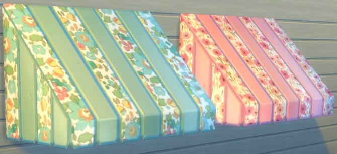 Sims 4 2 Adorable Awning Recolors by byjulia at Mod The Sims