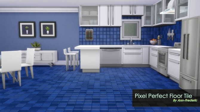 Sims 4 Pixel Perfect Floor Tile match Maxiss wall by ann frederic at Mod The Sims