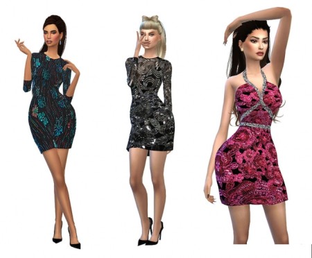 Mini dresses by nereida at Niriidaniriis – Fashiontale Sims4