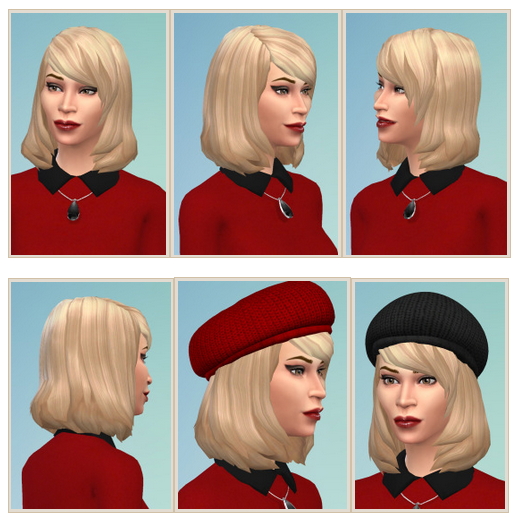 Sims 4 Bonnie Hair at Birksches Sims Blog