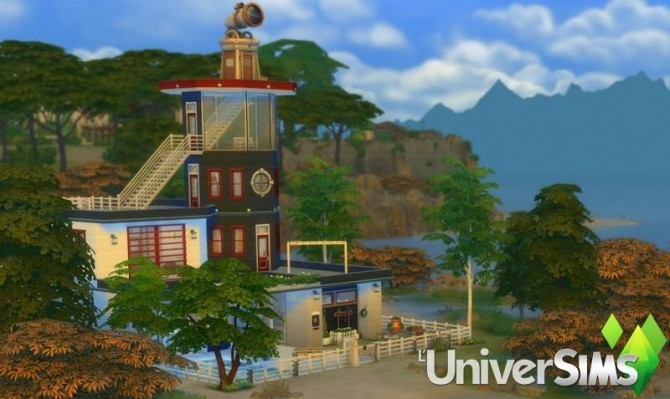 Sims 4 LObservatoire house by chipie cyrano at L’UniverSims