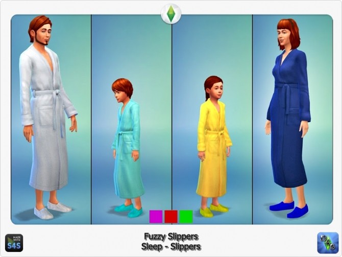 Sims 4 Fuzzy slippers by Design 4 Sims at Sims 4 Studio