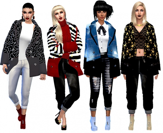 Lookbook fashion downloads at Dreaming 4 Sims 