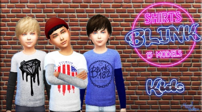 Sims 4 Blink Shirts for Kids at Victor Miguel