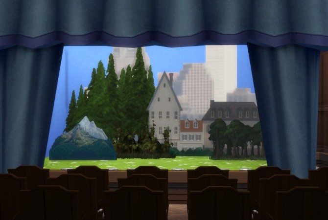 Sims 4 6 backdrops for theater at Budgie2budgie