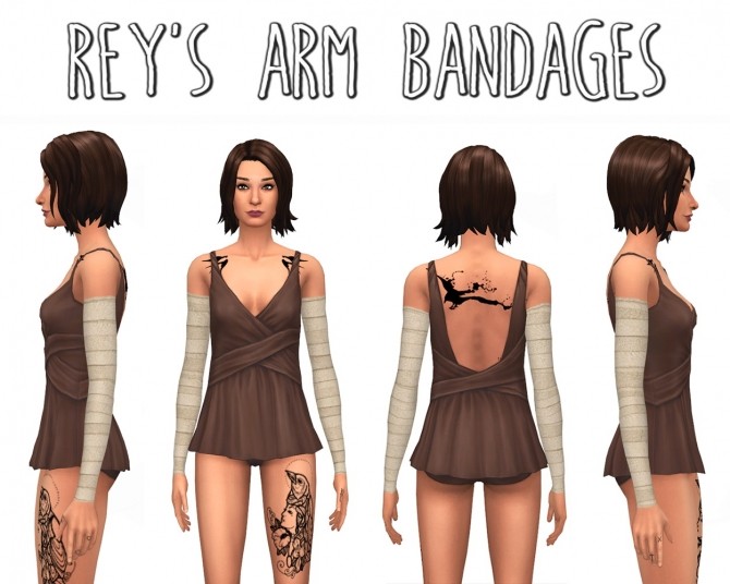 Sims 4 Rey’s Arm Bandages at ThatMalorieGirl