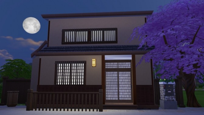 Sims 4 Traditional Kyoto Machiya House by Akaichi at Mod The Sims